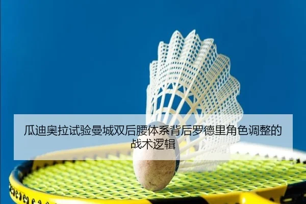 瓜迪奥拉试验曼城双后腰体系背后罗德里角色调整的战术逻辑